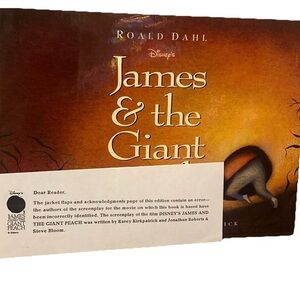 Disney James and the Giant Peach Roald Dahl Lane Smith 1st Edition PLUS ERROR